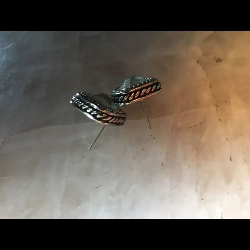 Silver Crystal Square Earring Backs - Picture 5 of 12